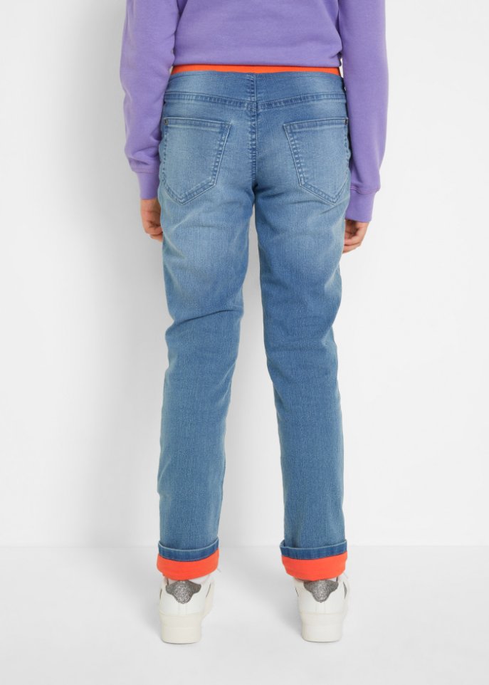 Mädchen Thermojeans mit Jerseyfutter