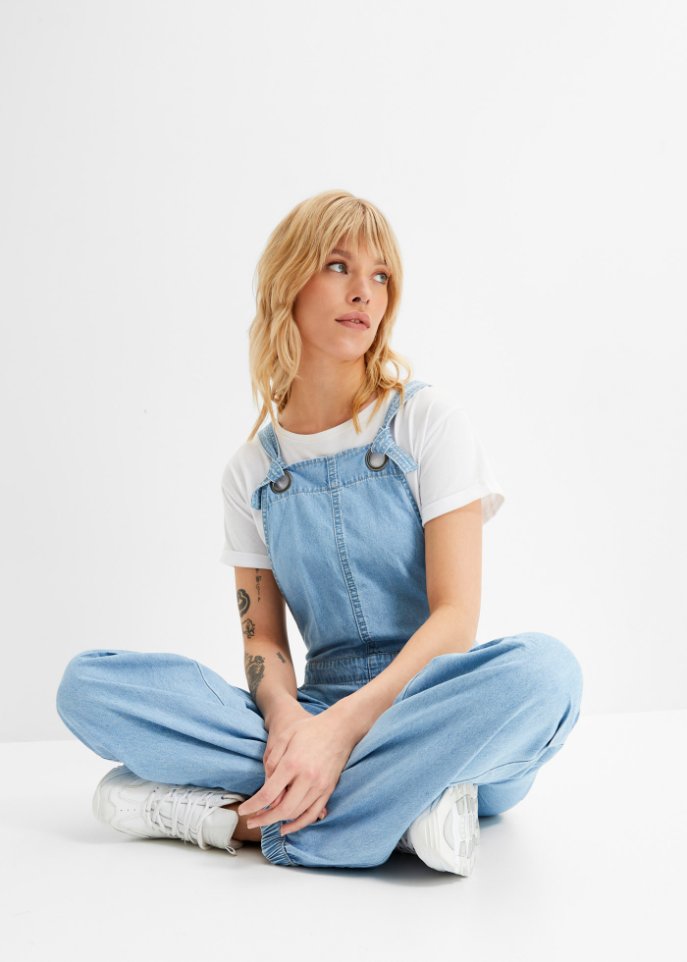 Jeans-Latzhose