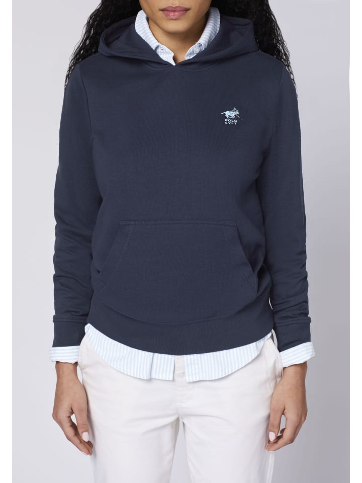 Polo Sylt Kapuzenpullover in Blau günstig kaufen