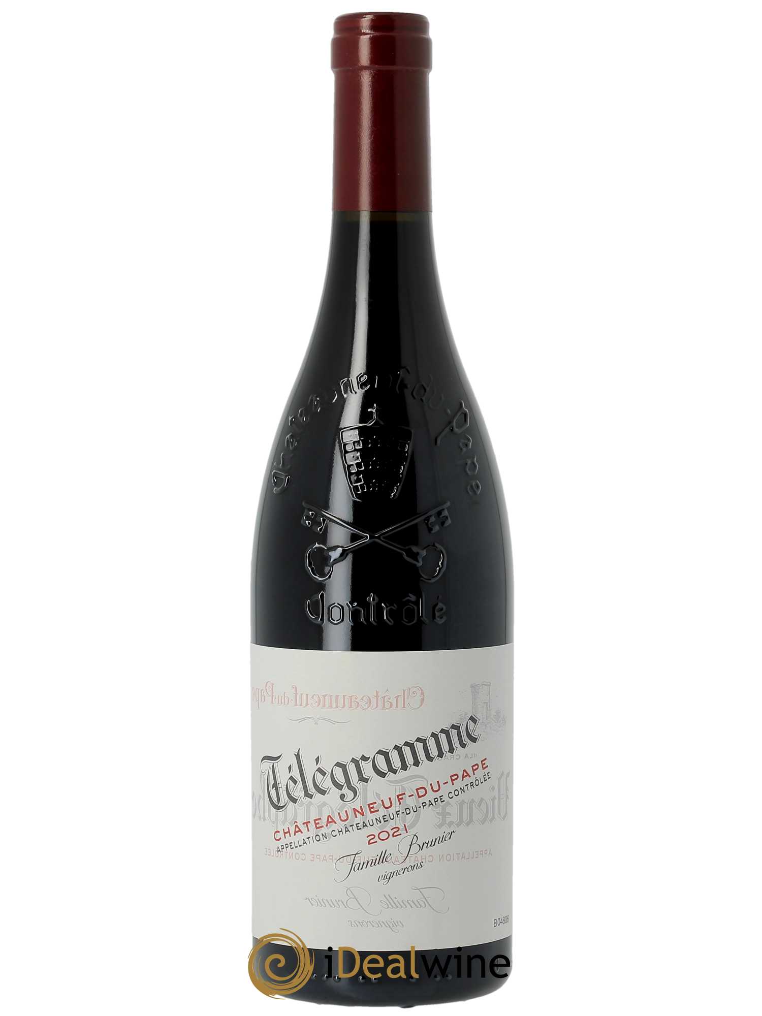 Châteauneuf-du-Pape Télégramme Vignobles Brunier  2021 - Lot de 1 Bouteille