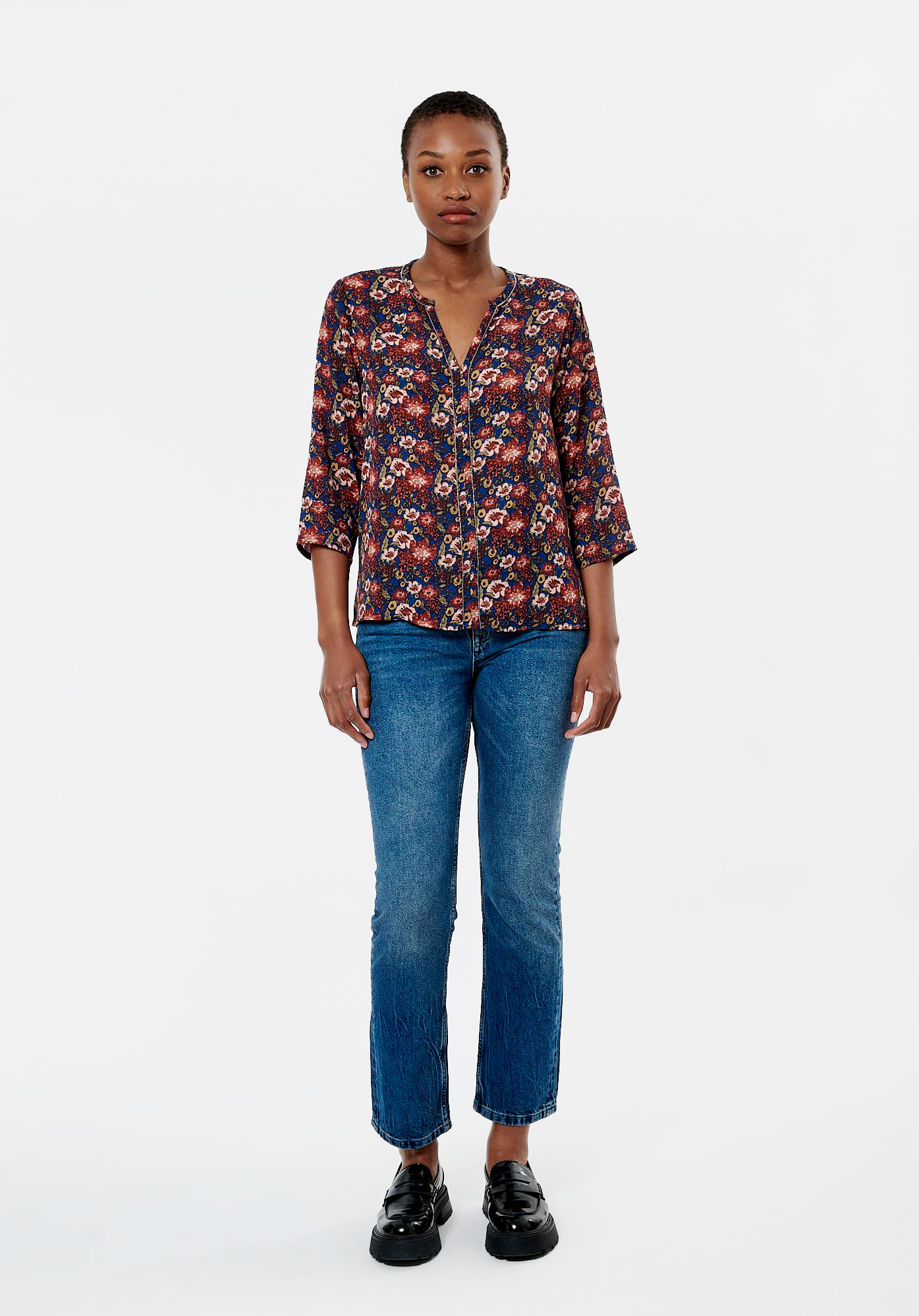 BARCY  Blouse fleurie femme