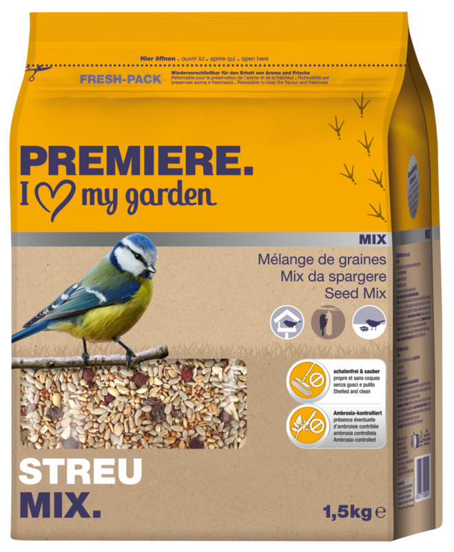 PREMIERE Wildvogelfutter PREMIERE Streu Mix 1,5 kg