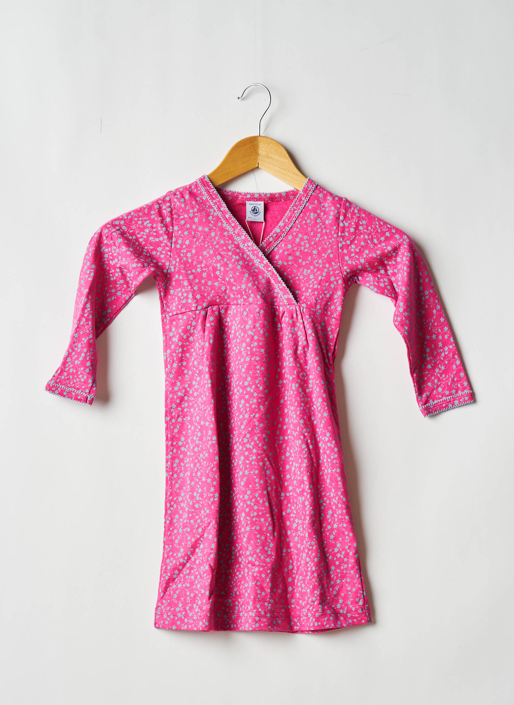 Petit Bateau Robes Mi Longues Fille couleur rose