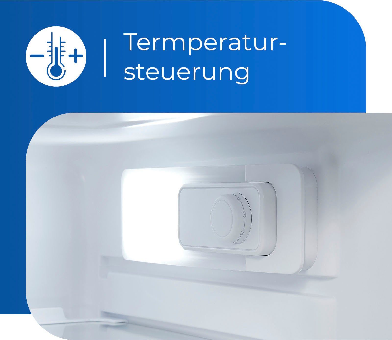 exquisit Kühlschrank KS16-V-040E weiss, 85 cm hoch, 55 cm breit
