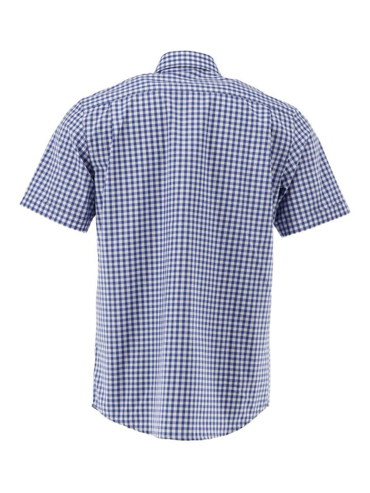 OS-Trachten Trachtenhemd Zihul in mittelblau günstig kaufen