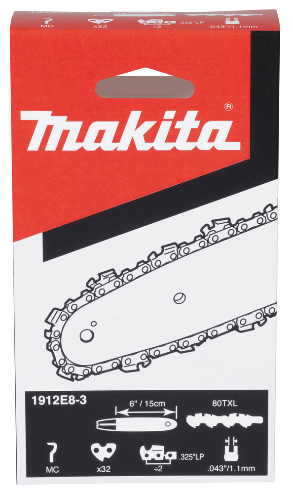 Accessoires Makita 1912E8-3 Chaîne de scie 150 mm pour DUC150