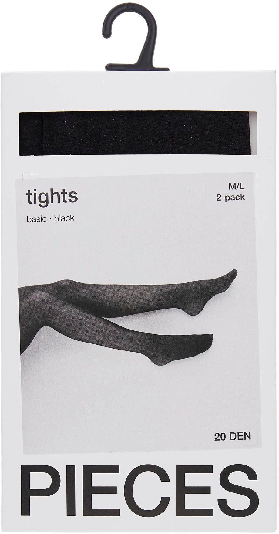 pieces Feinstrumpfhose PCNEW NIKOLINE 20 DEN 2 PACK TIGHTS NOOS 20 DEN (Set 2 St)