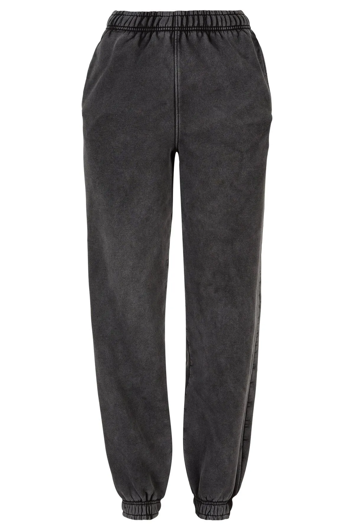 Urban Classics  Damen Sweatpants mit hoher Taille und Stonewashed-Effekt