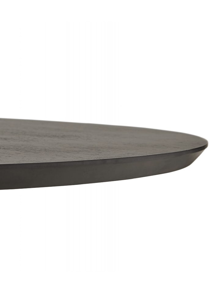 KADIMA DESIGN Runder Esstisch aus Holz und Metall | Moderner Stil in Schwarz günstig kaufen