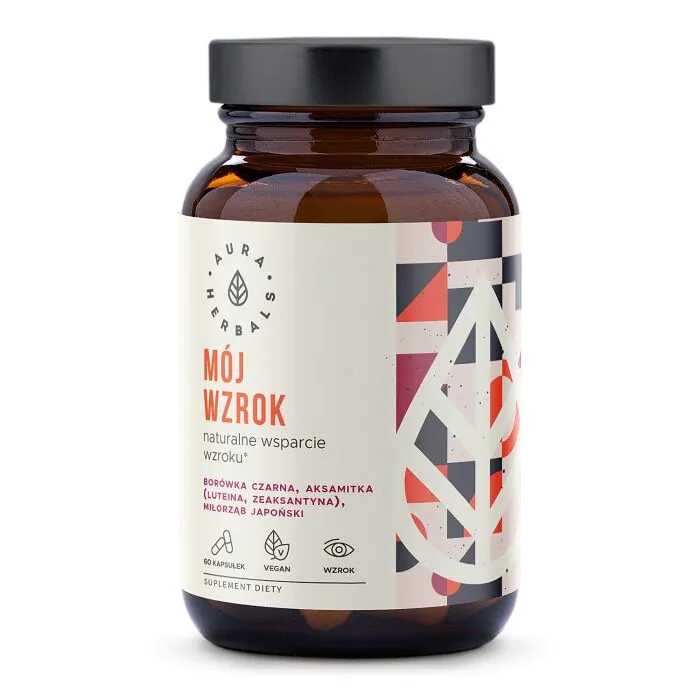 Aura Herbals My Vision, Kosttilskud indeholdende ingredienser, der understøtter synet, Kapsler