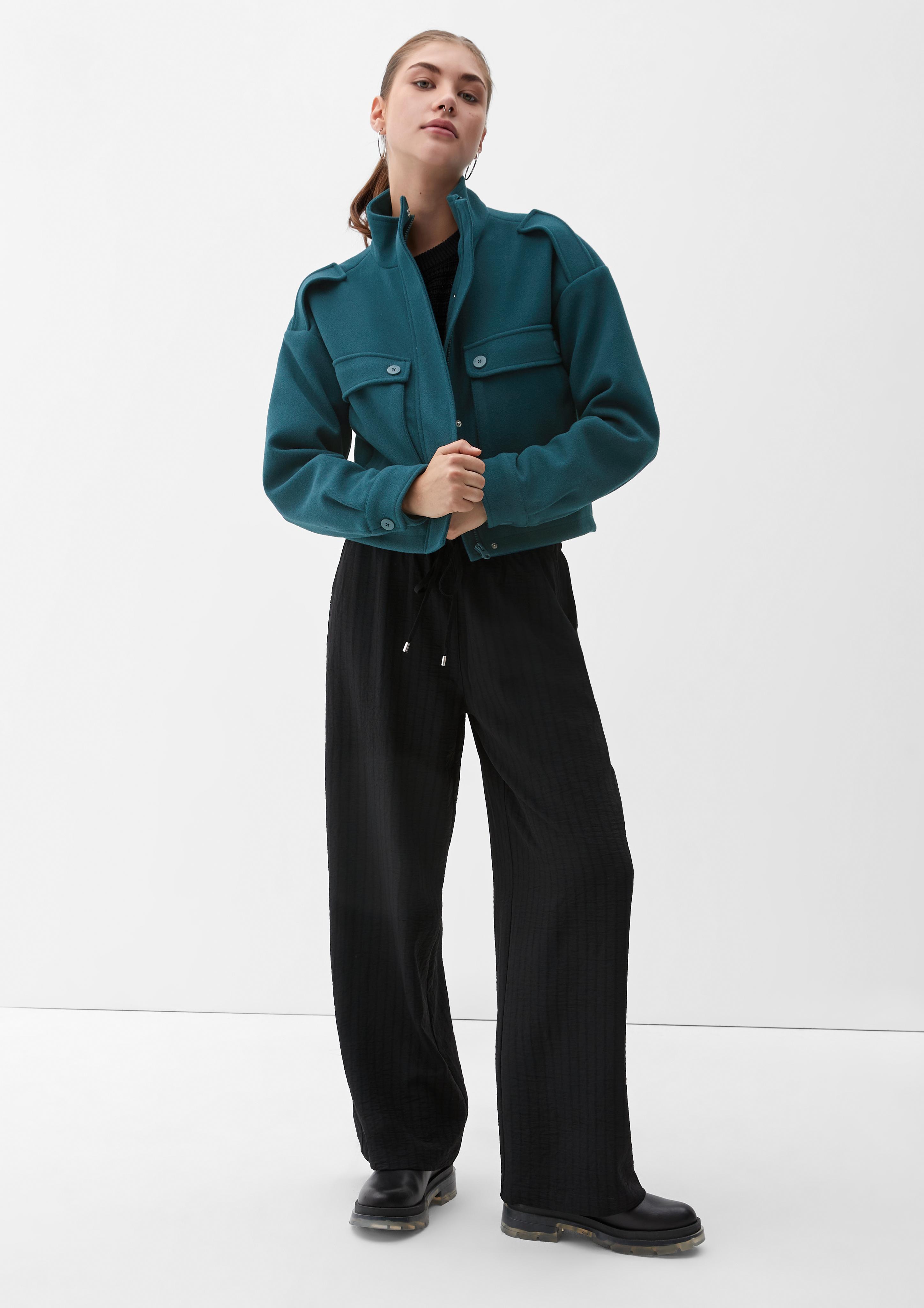 Jacke in Woll-Optik  2116165-6985