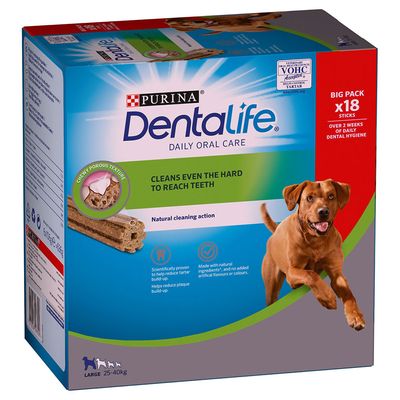 PURINA Dentalife Tägliche Zahnpflege-Snacks für große Hunde (25-40 kg)