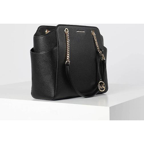 Michael Kors Damen Schultertasche JACQUELYN MD TZ CHAIN TOTE aus Leder
