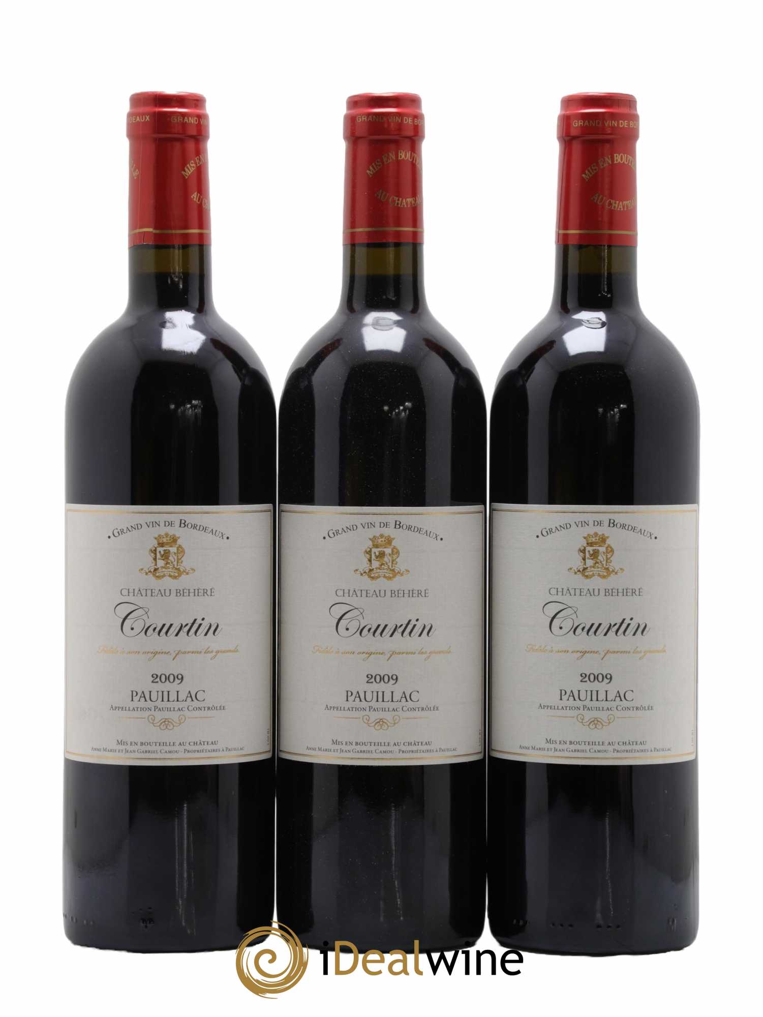 Pauillac Château Courtin 2009 - Lot de 6 Bouteilles