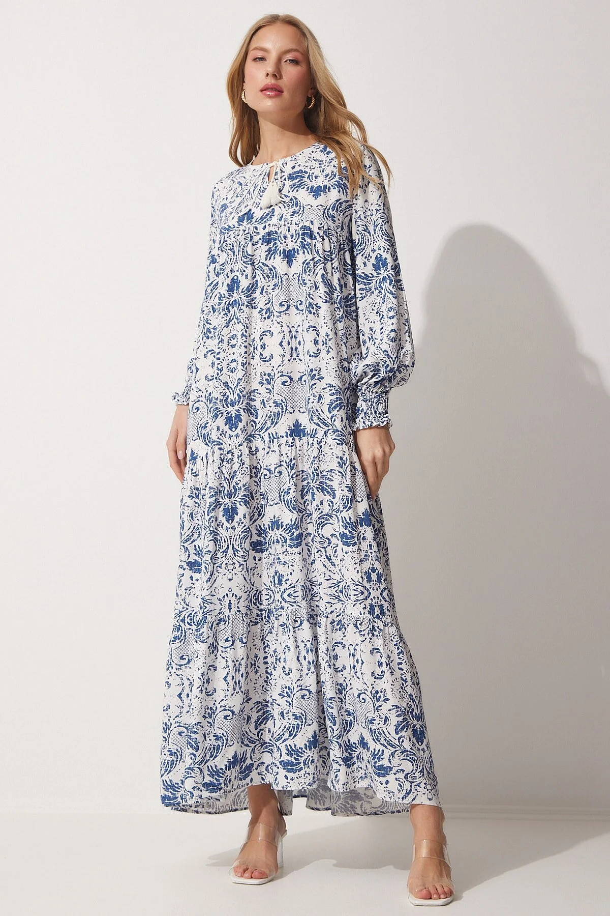 Happiness İstanbul  Gemustertes Oversize-Sommerkleid