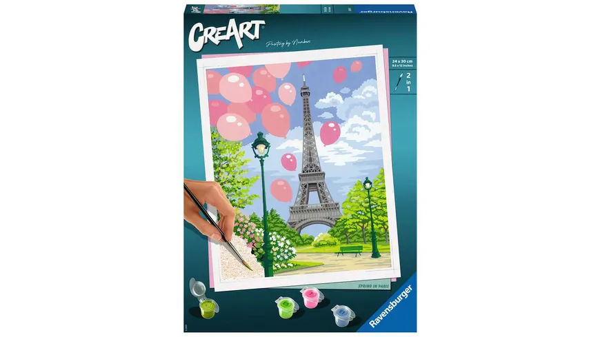 Ravensburger Beschäftigung - CreArt - Malen nach Zahlen 28992 – Spring in Paris