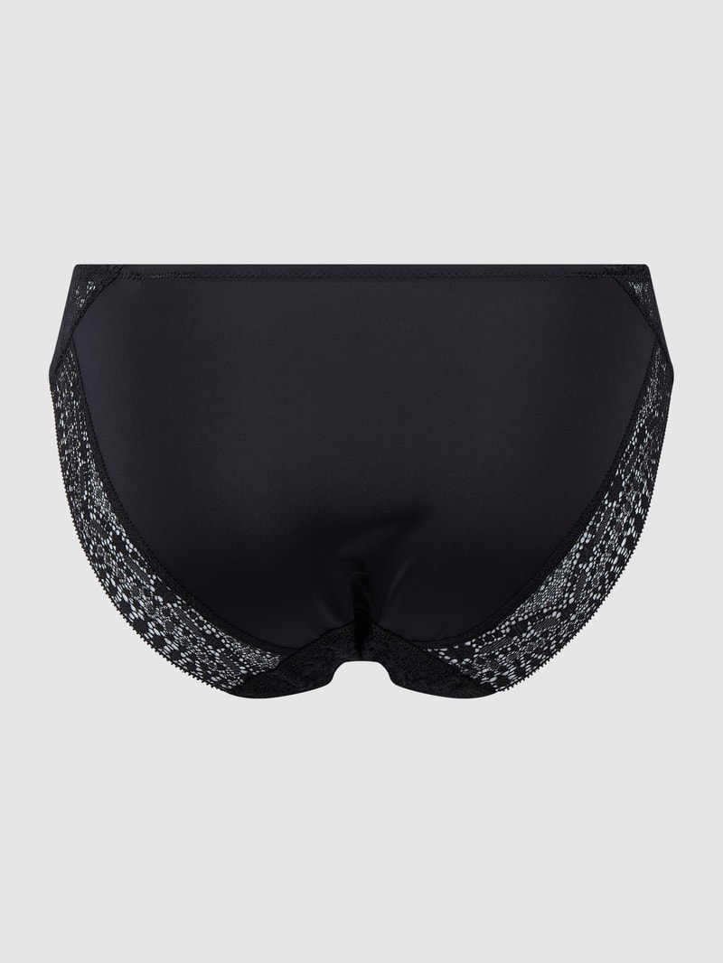 Slip aus Mikrofaser und Spitze Modell 'Epirus' in schwarz