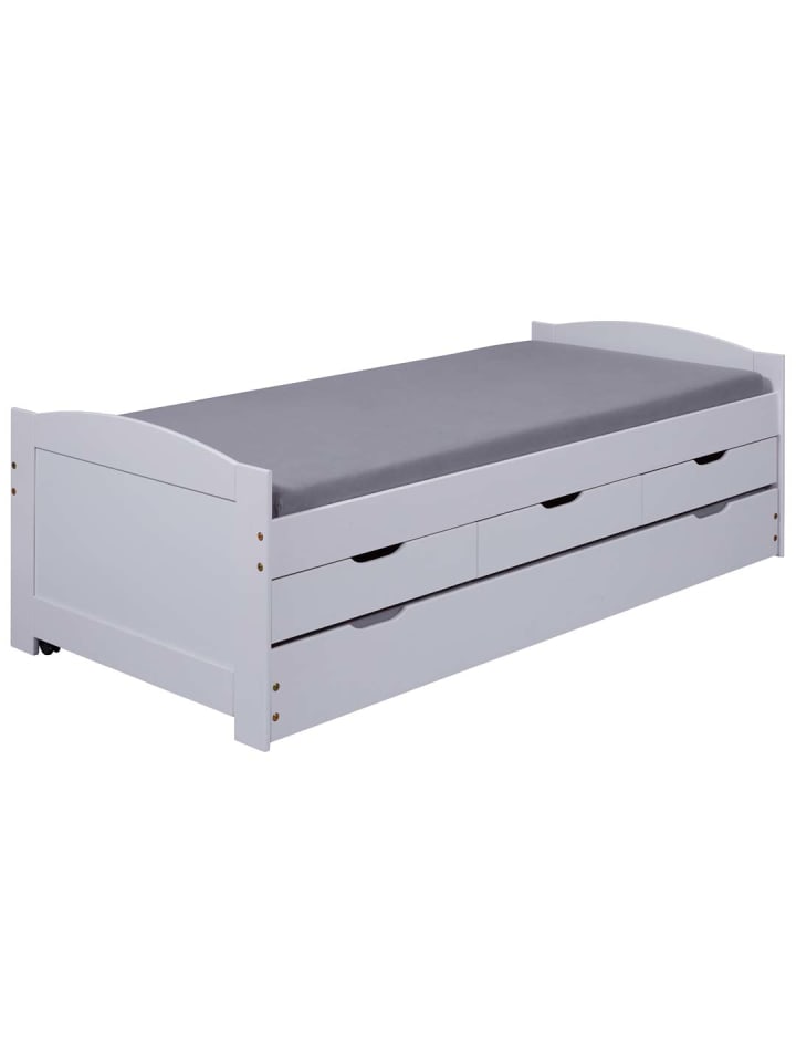 ebuy24 Bett Ulli Weiß 205 x 98 cm günstig kaufen onesize