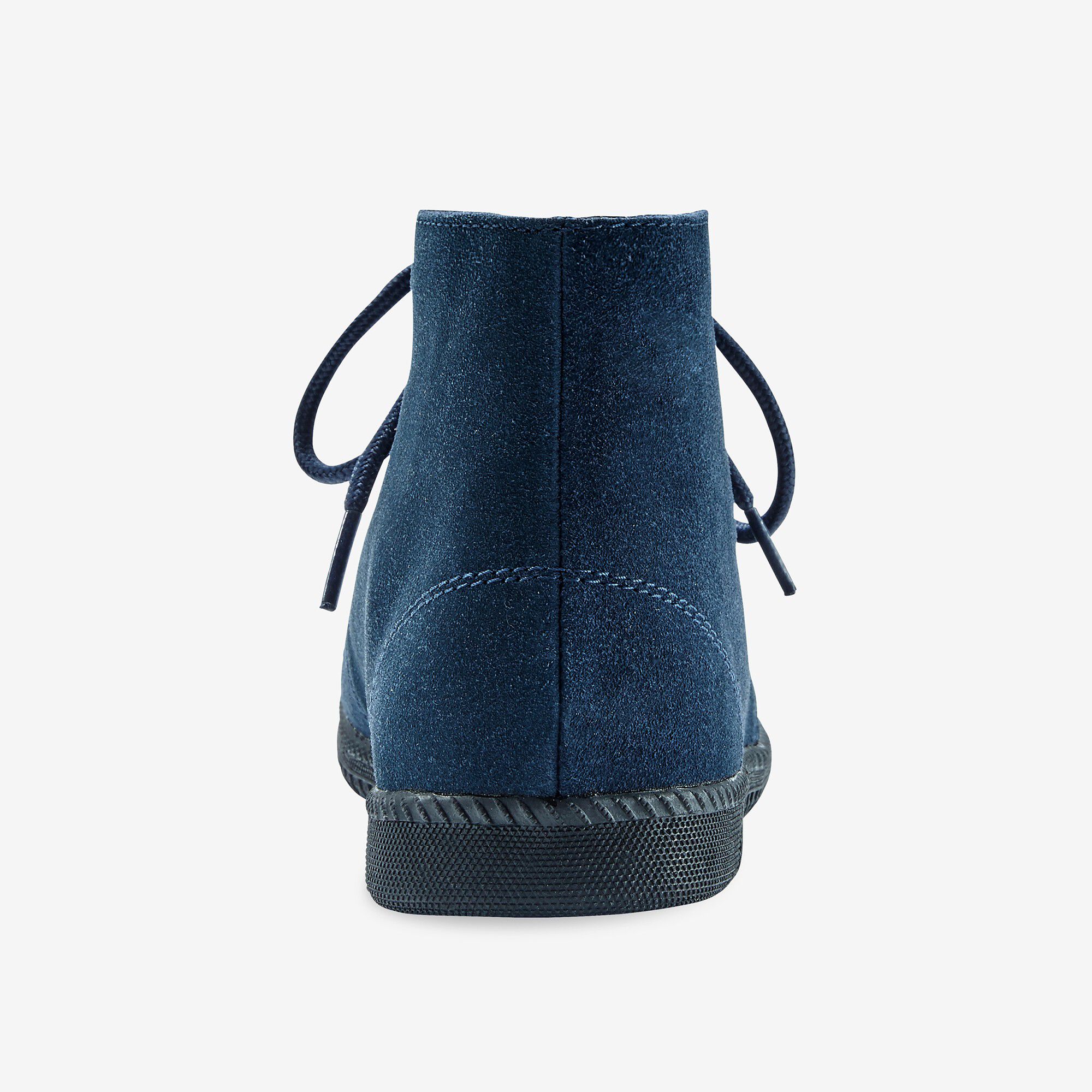 Bottines à lacet en croûte de cuir