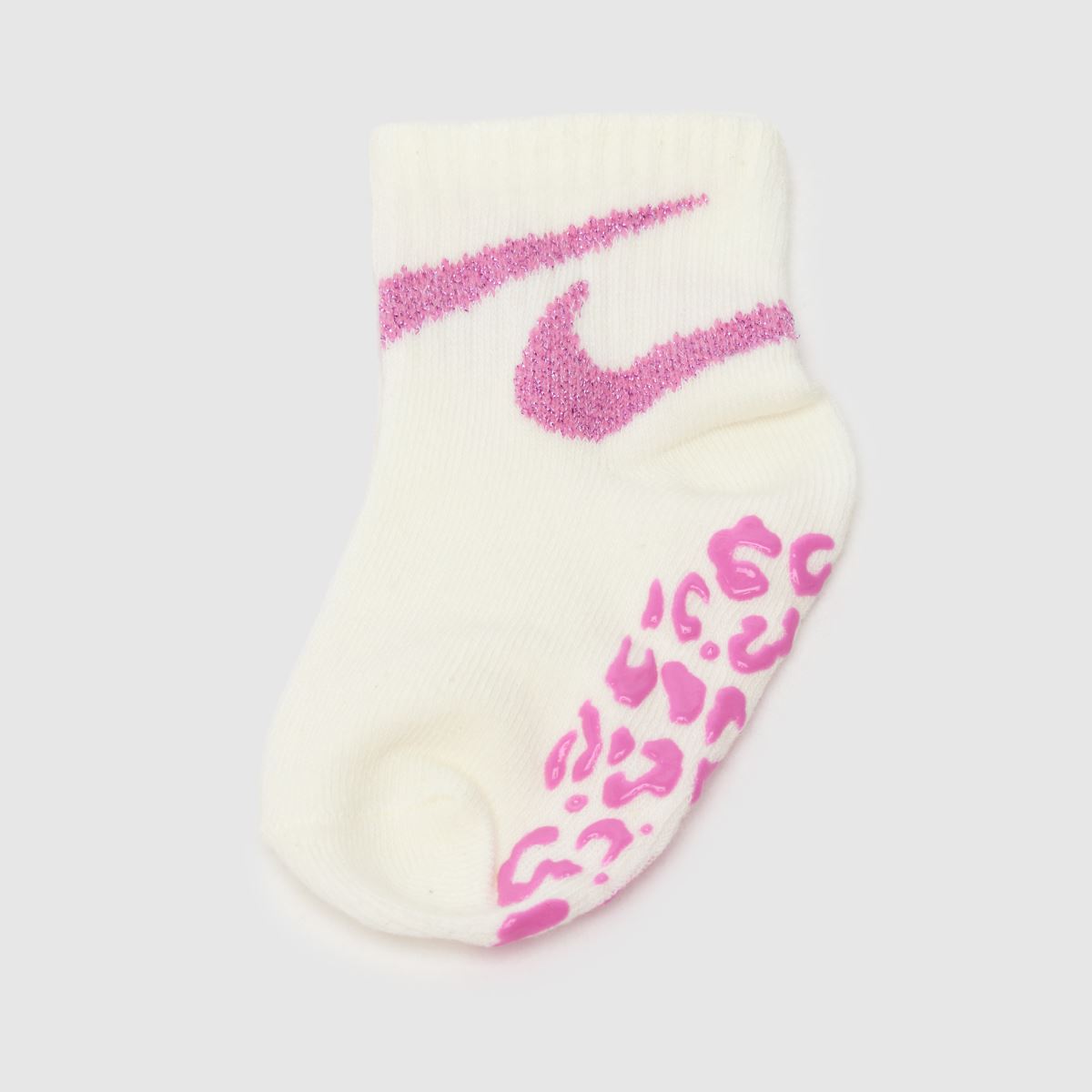 Nike rosa flerfärgade swoosh-strumpor för barn, 3-pack