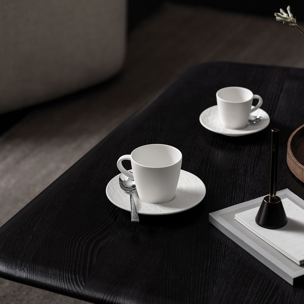 Villeroy & Boch Soucoupe tasse café Manufacture Rock blanc Tasse