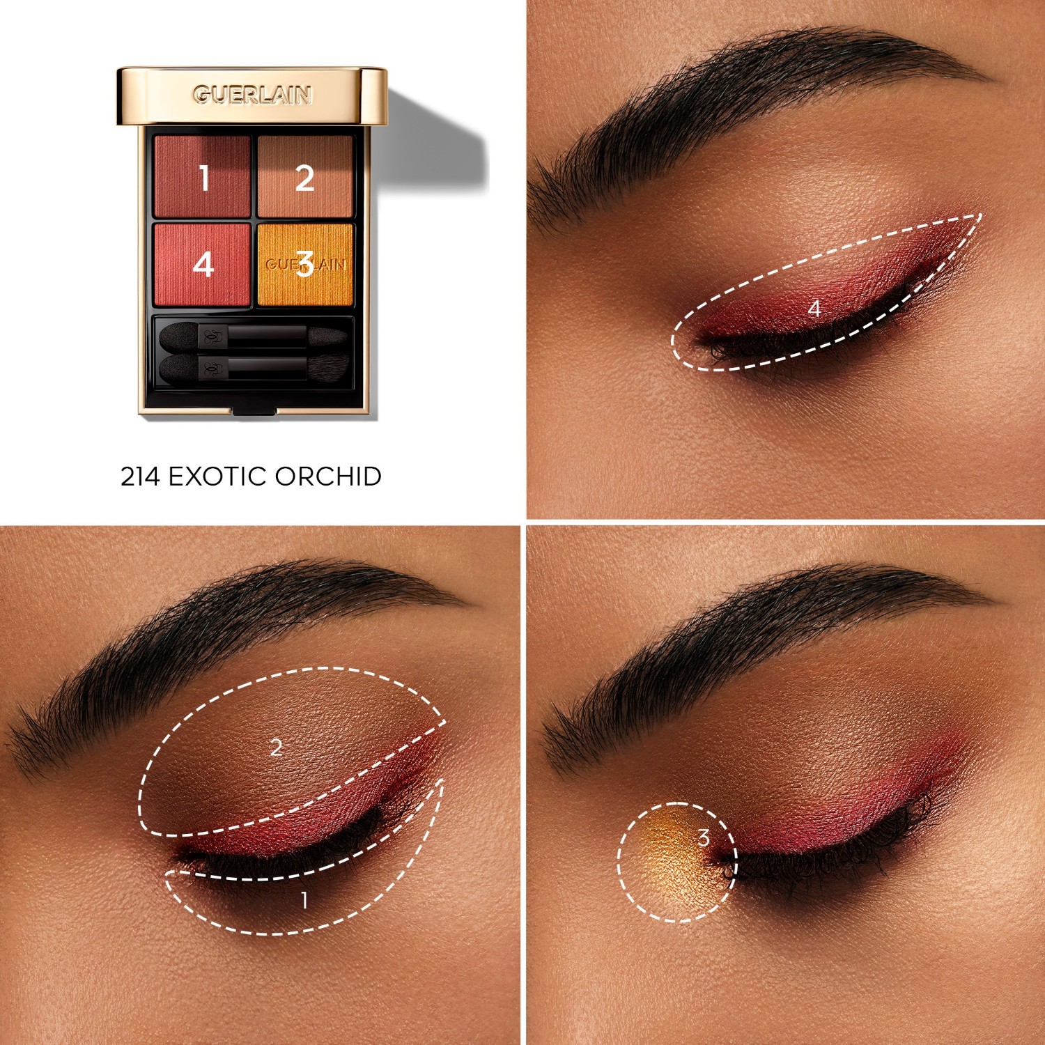 Guerlain Ombres G paleta 4 boje