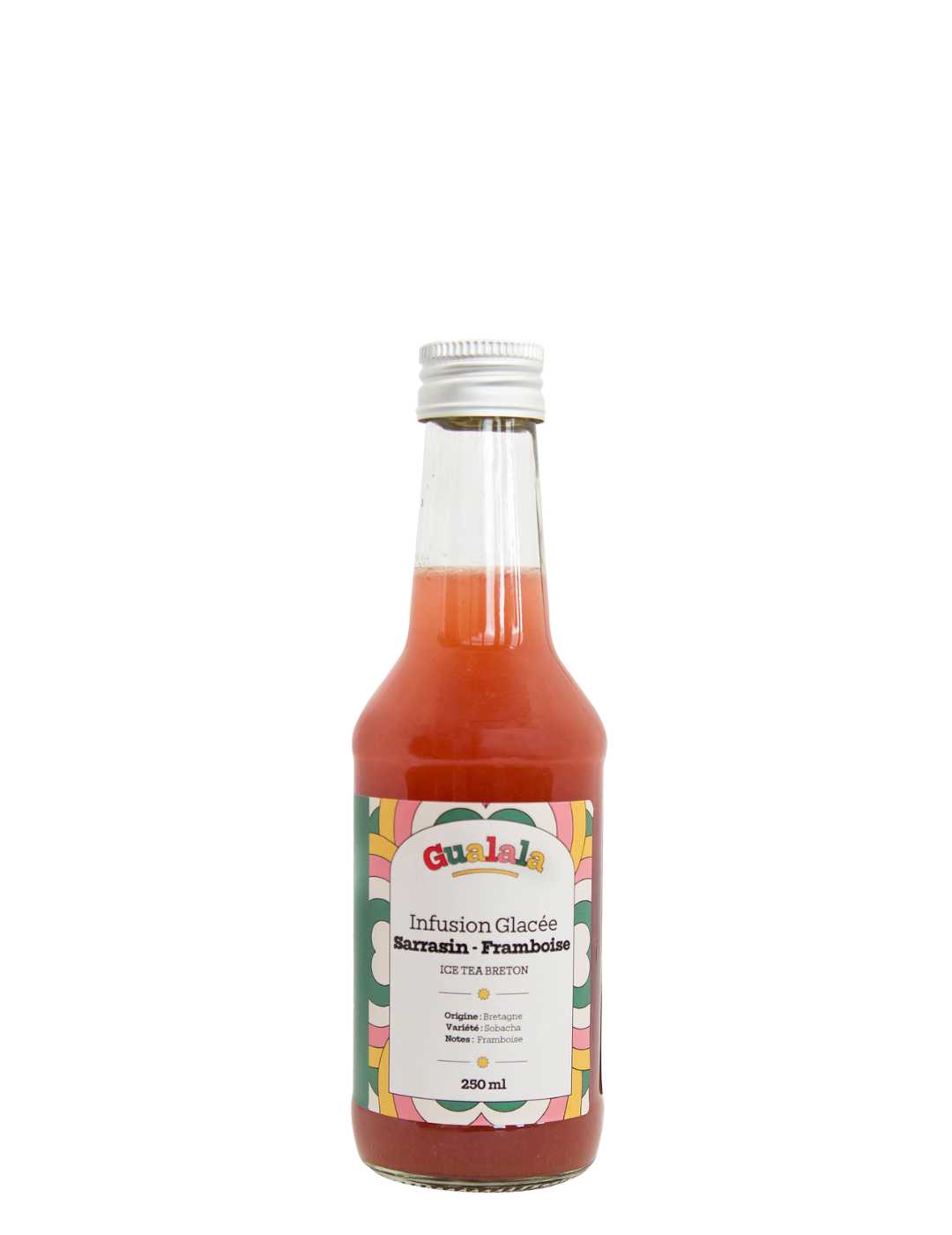 Gualala : Infusion glacée bio : Sarrasin - Framboise - Gueule de joie 0° |  25 cl