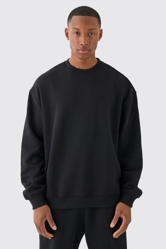 Basic Oversize Rundhals-Sweatshirt