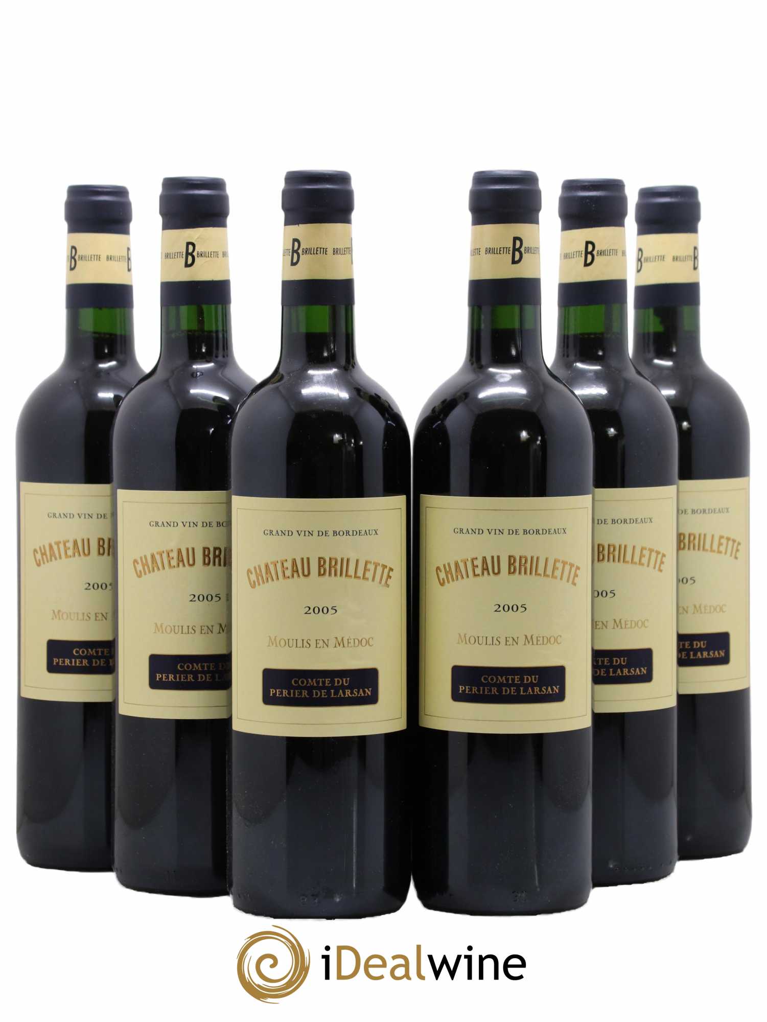 Château Brillette Cru Bourgeois  2005 - Lot de 6 Bouteilles