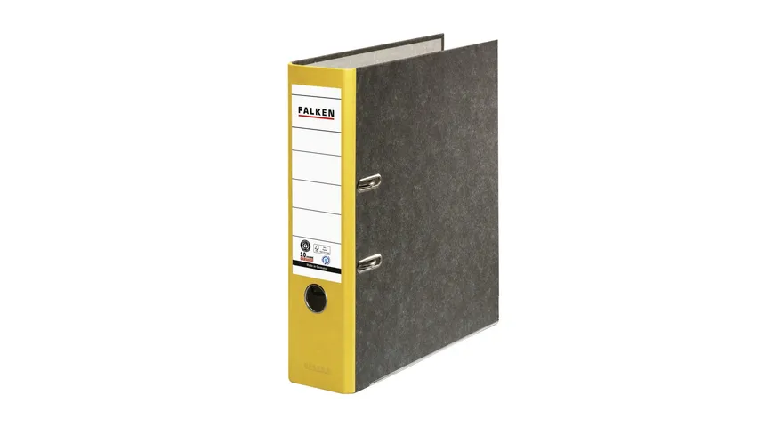 Ordner Pappe A4 8cm gelb