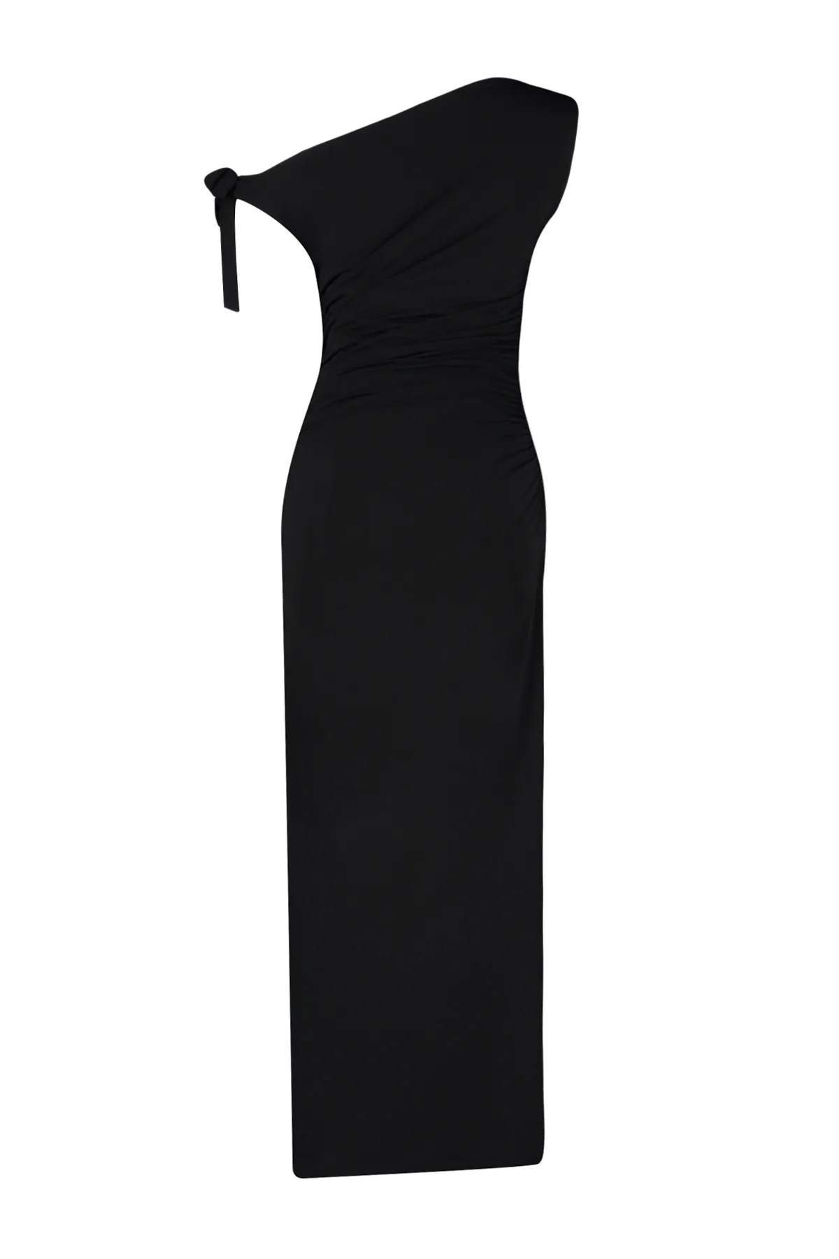 Trendyol Collection  Schwarzes, figurbetontes Maxi-Bleistiftkleid aus Strick in limitierter Auflage TWOSS24EL00563