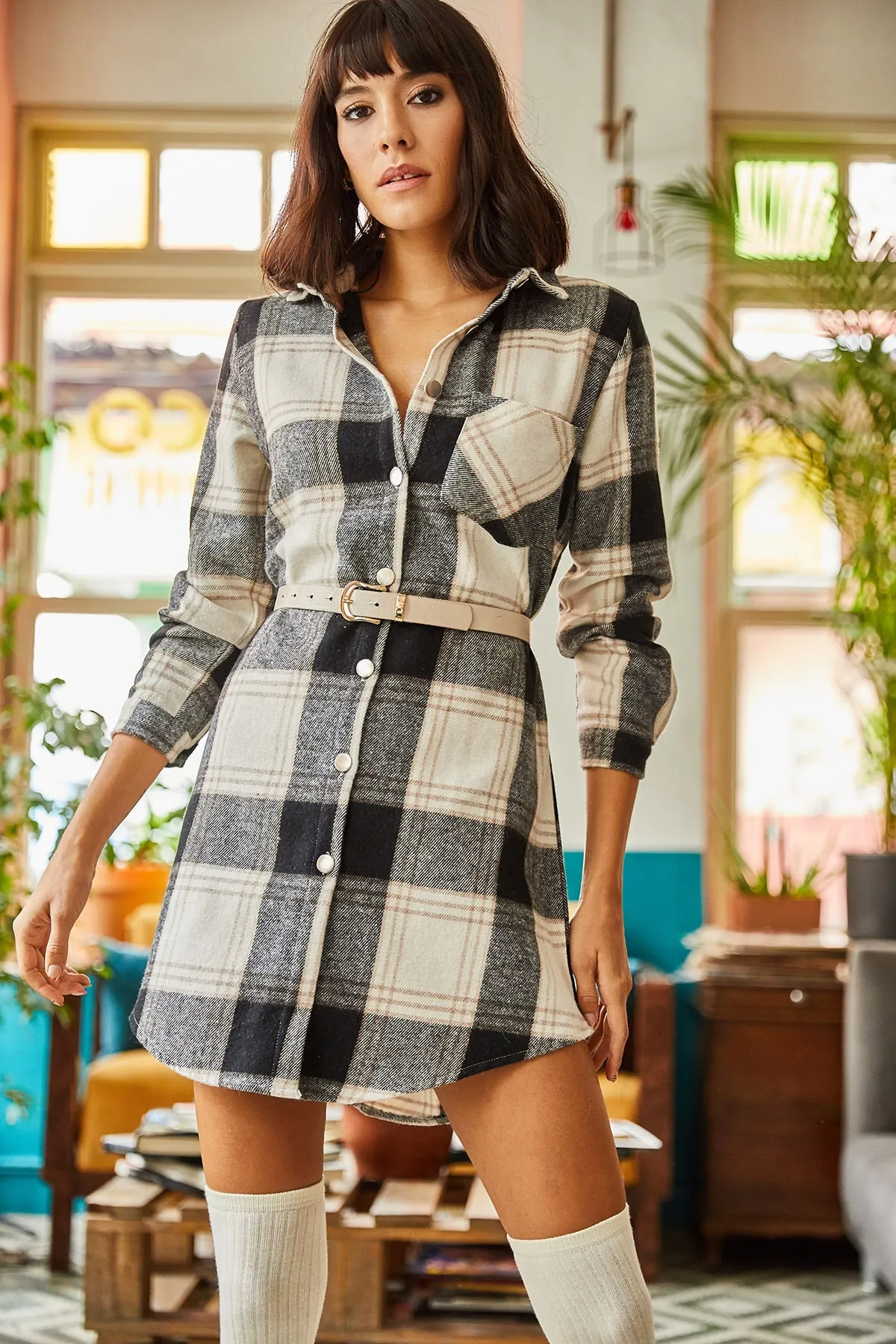 Olalook  Tunika - Ecru - Regular Fit