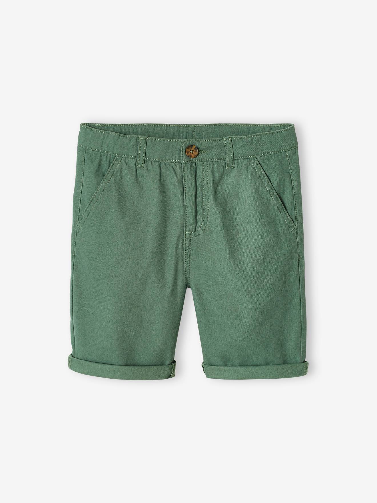 Bermuda chino garçon bleu