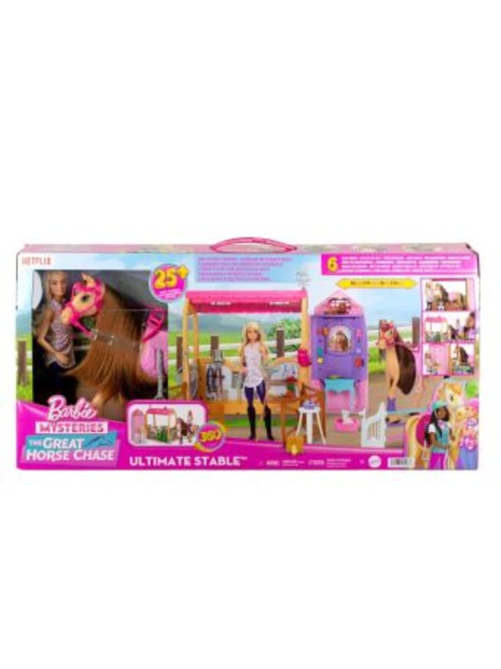 Mattel Spielzeug - Barbie Mysteries: Das geheimnisvolle Pferdeabenteuer - Pferdestall- günstig kaufen onesize