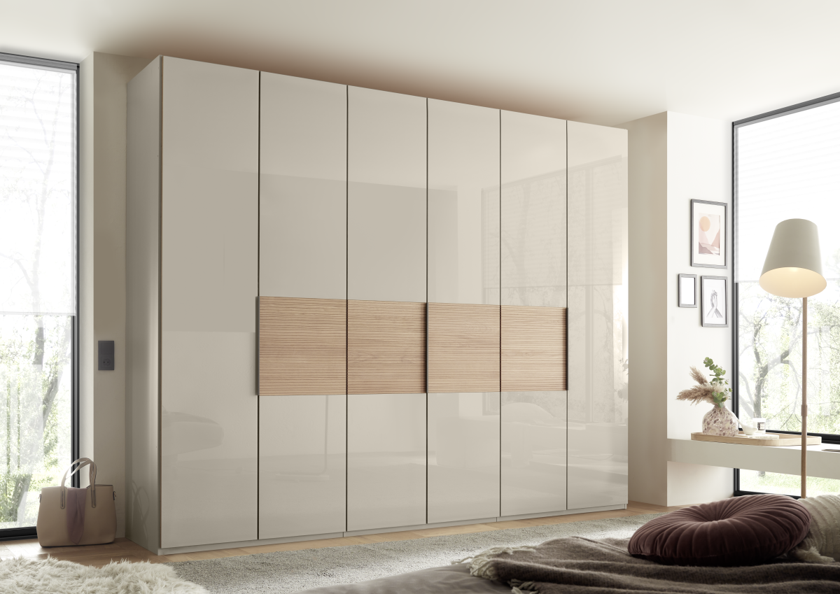Drehtürenschrank Verona Champagner