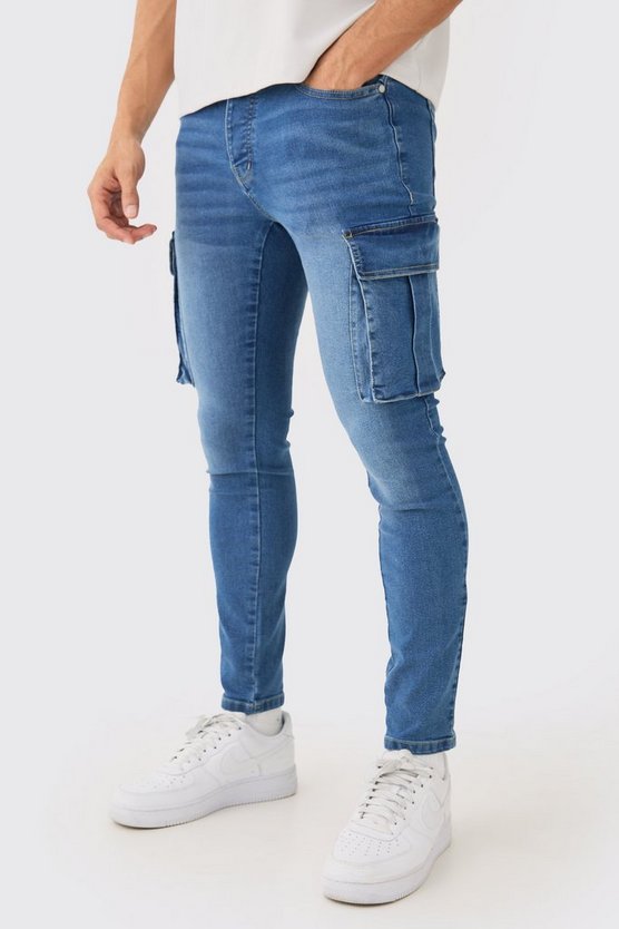 Skinny Stretch Cargo-Jeans