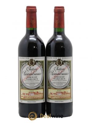 Château Rauzan-Gassies 2ème Grand Cru Classé  2000 - Lot de 2 Bouteilles