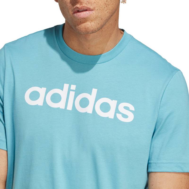adidas ESSENTIALS LINEAR EMBROIDERED LOGO T-Shirt Herren