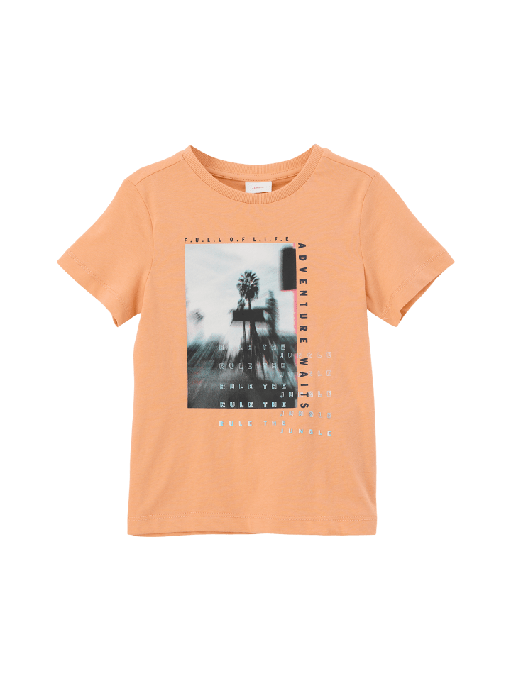 s.Oliver T-Shirt kurzarm in Orange günstig kaufen