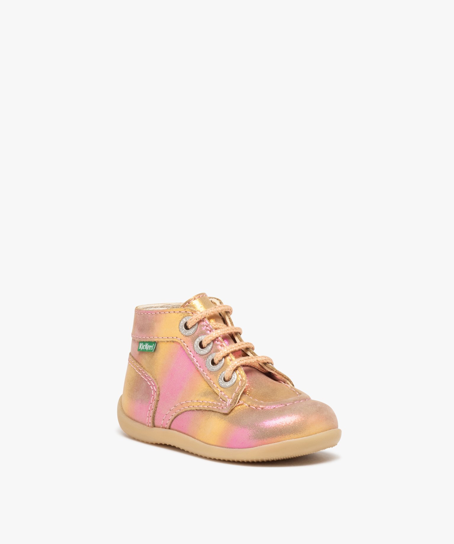 Chaussures premiers pas bébé fille en cuir imprimé fleuri... multicolore | GEMO