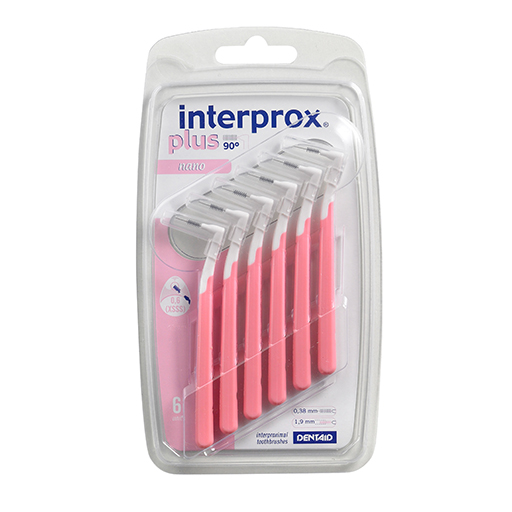 INTERPROX plus nano rosa Interdentalbürste  6 St  Zahnbürste