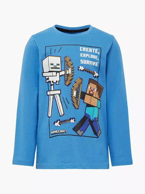 Minecraft Langarmshirt