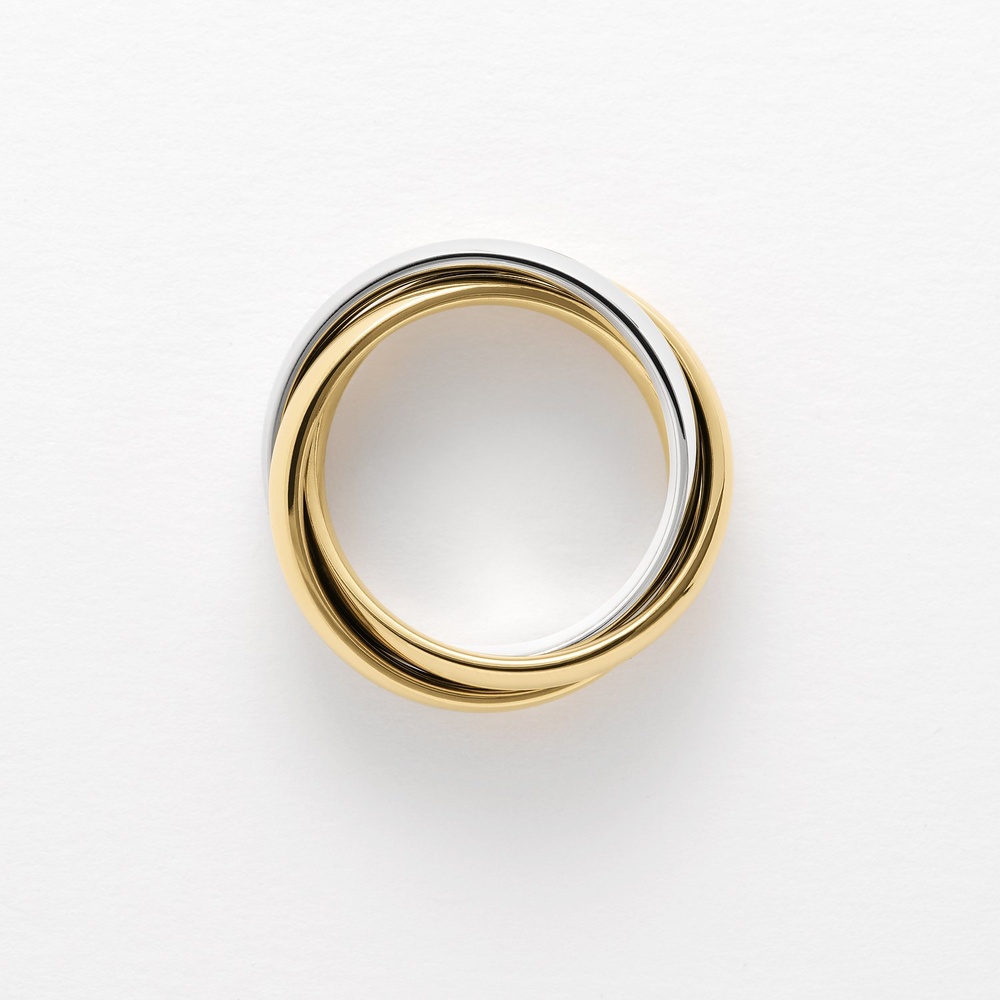Esprit Bague pour femme Acier inoxydable or jaune, argent Bague