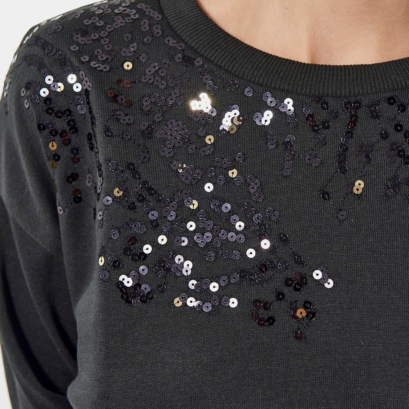 FRAIZ  Pull gris foncé Femme