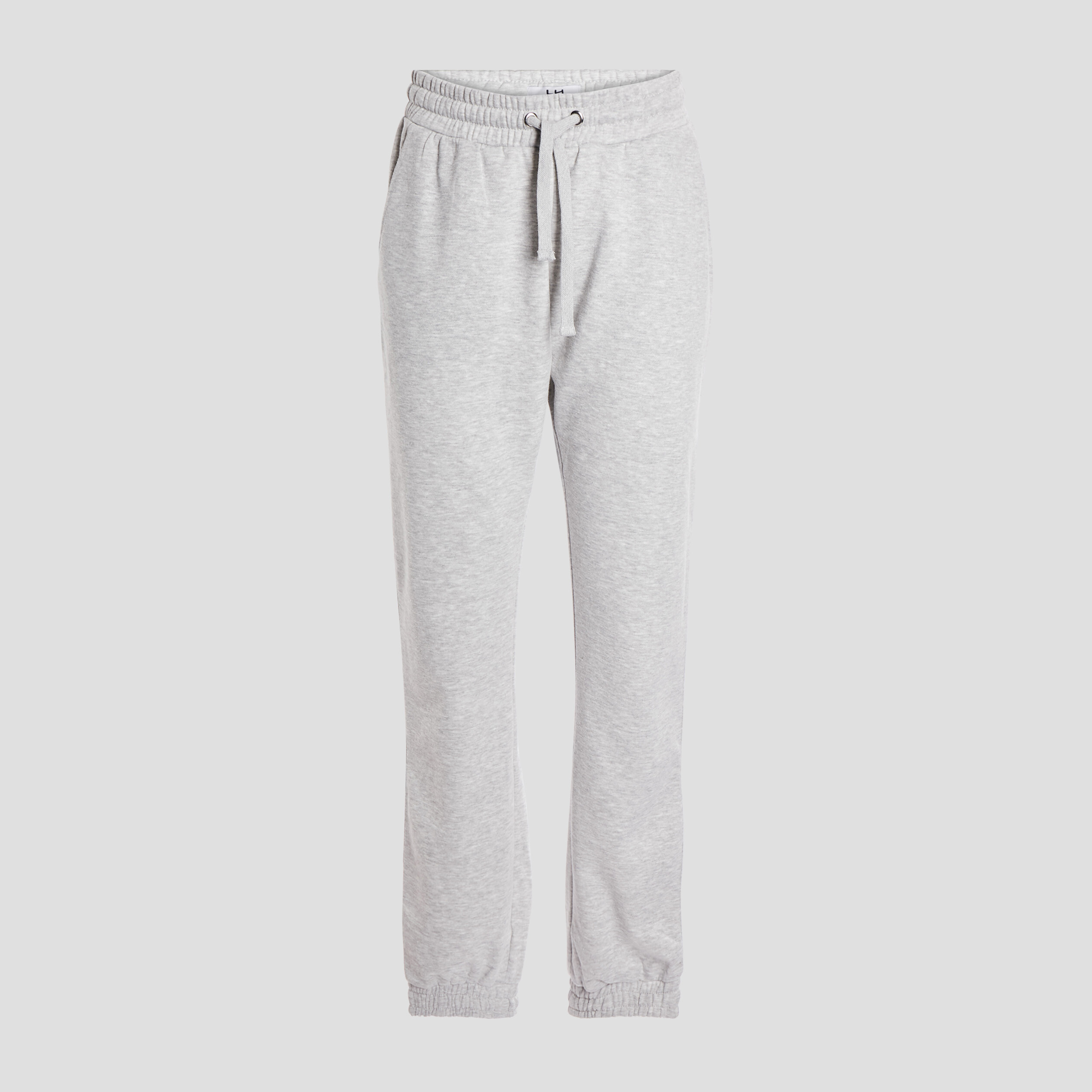 Pantalon jogging droit molleton gris clair femme | La Halle