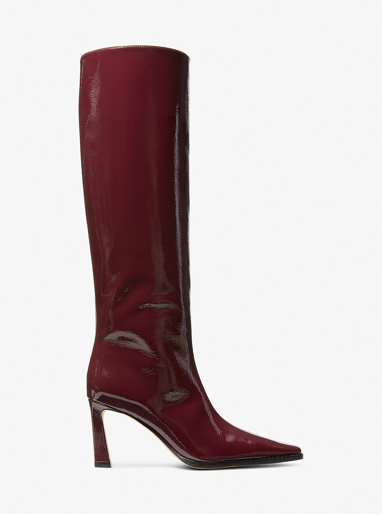 Darrah Patent Leather Boot - OXBLOOD