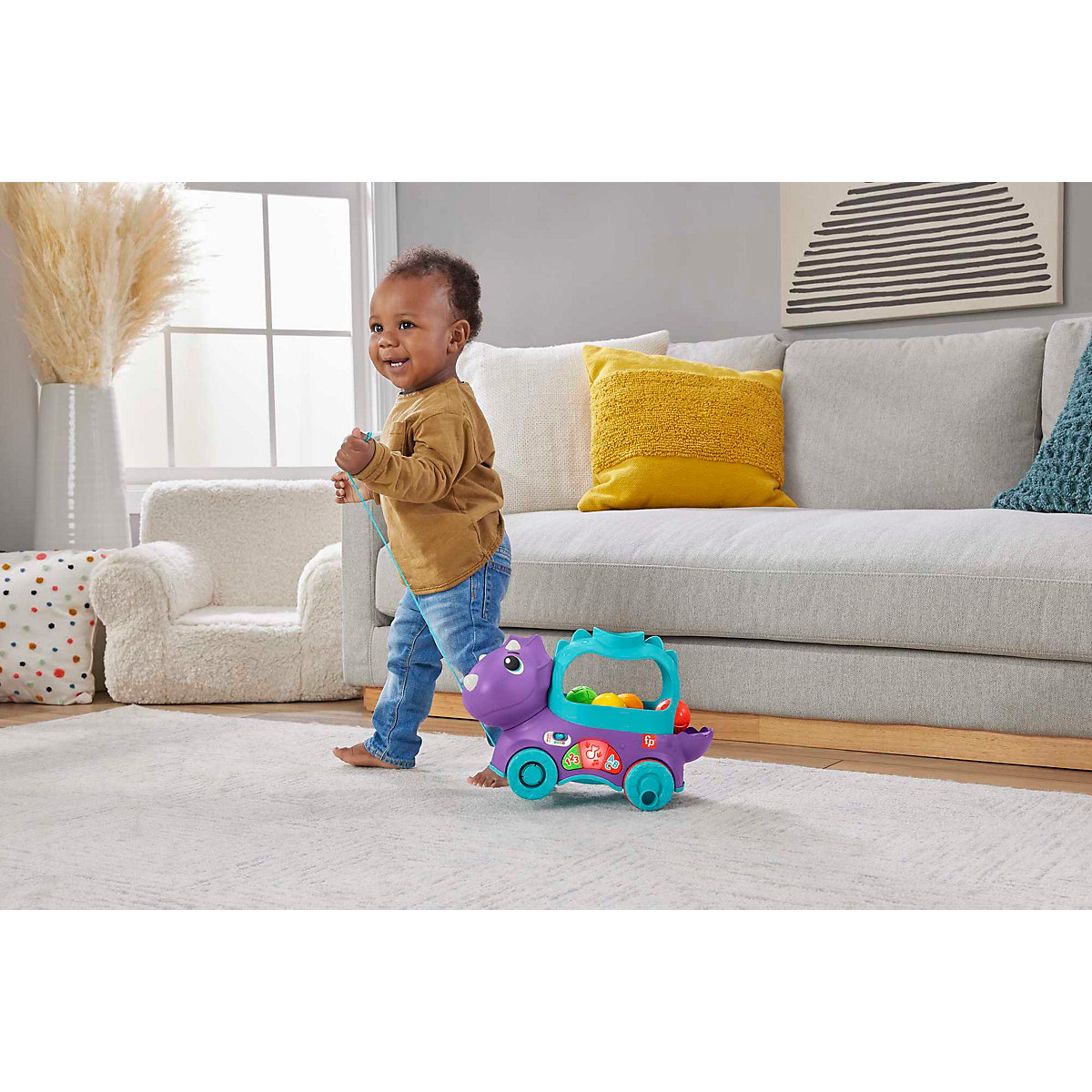 Fisher-Price Bällespaß Nachzieh-Dino (D)