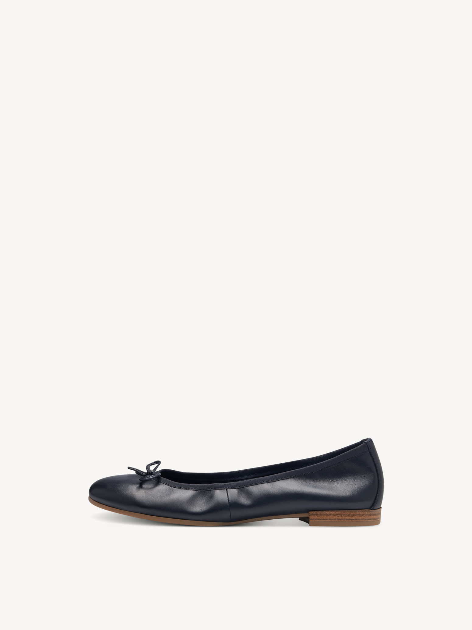 Ballerine en cuir - bleu