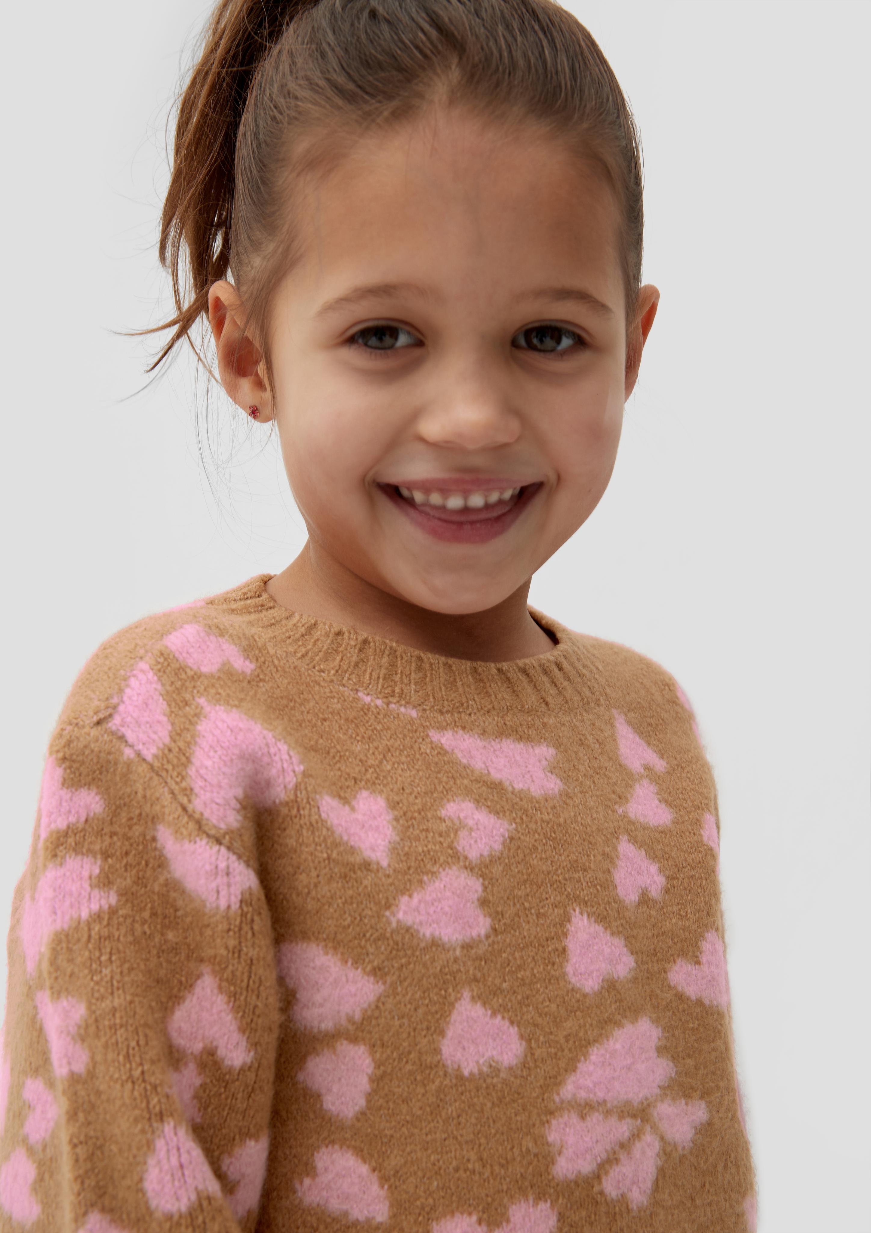 Strickpullover mit Herz-Muster  2133901-84X2