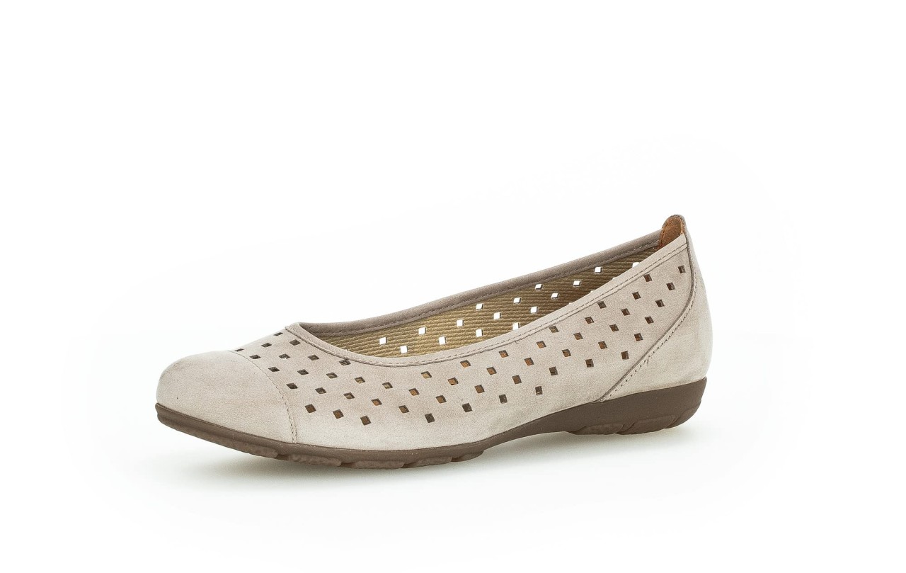 GABOR Ballerinas beige Gabor Fashion Sportlicher Ballerina 24.1